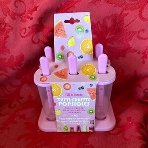 🌵 3/$15 7 piece Tutti-Fruitti Pink Clear Popsicle Mold Set ( see description)